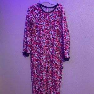 pink leopard print onesie